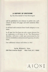A History of Eroticism – The XXth Century Kirjat