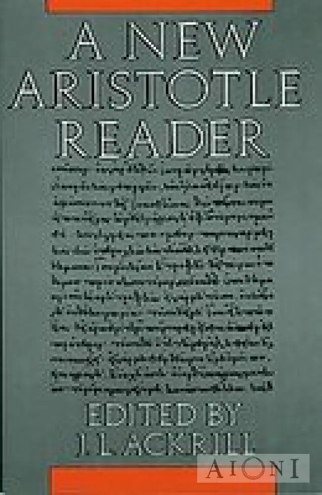 A New Aristotle Reader Kirjat