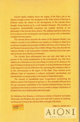 An Introduction to the Advaita Saiva Philosophy of Kashmir - Kirjat