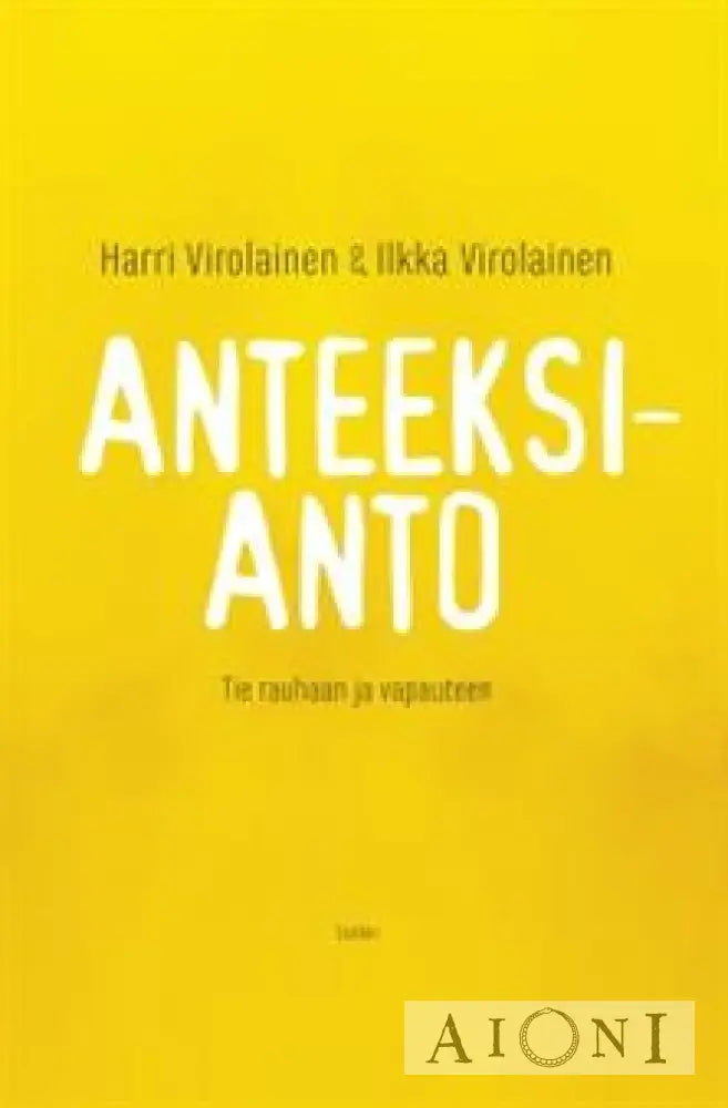 Anteeksianto Kirjat