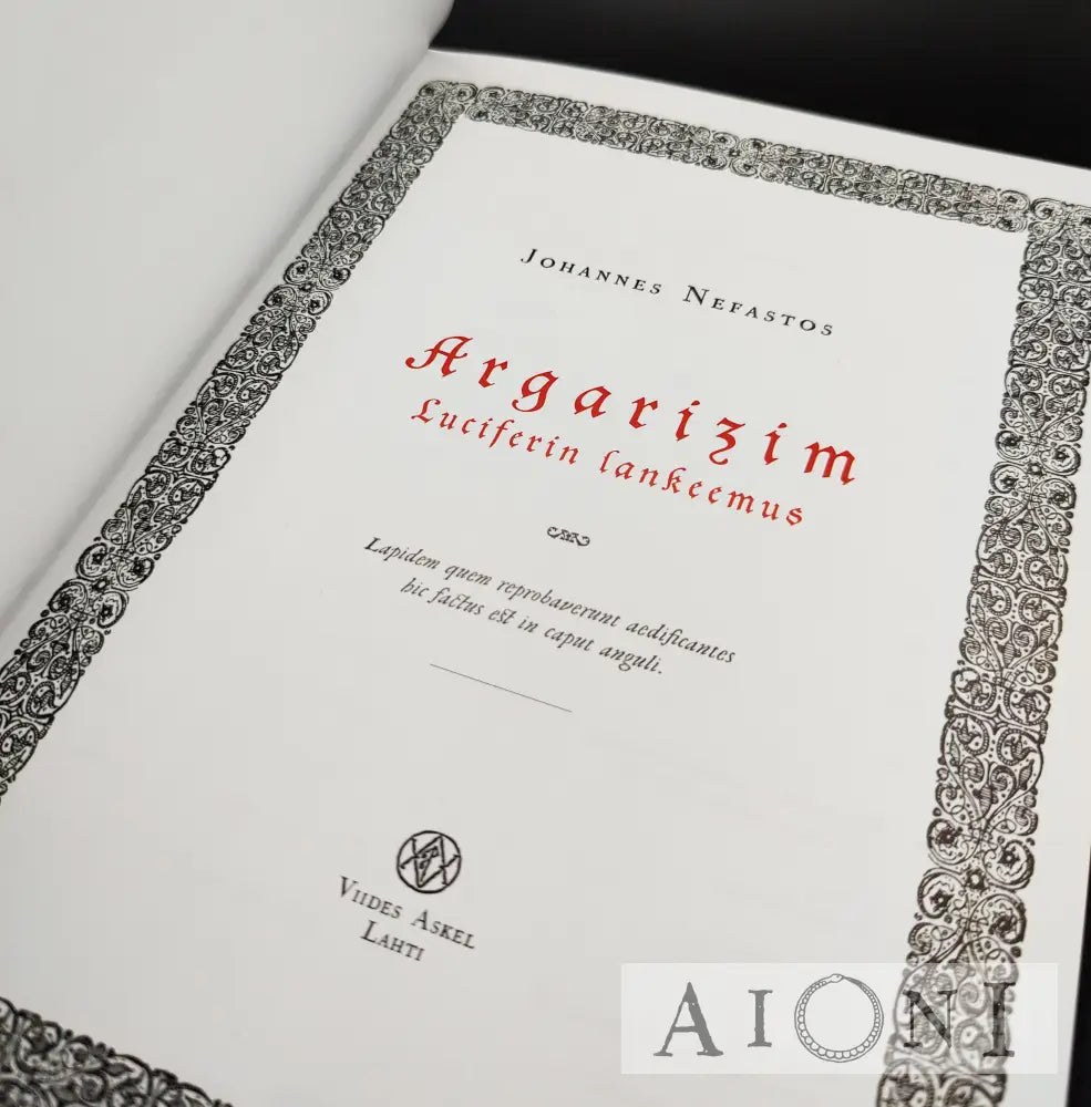 Argarizim – Luciferin Lankeemus Kirjat