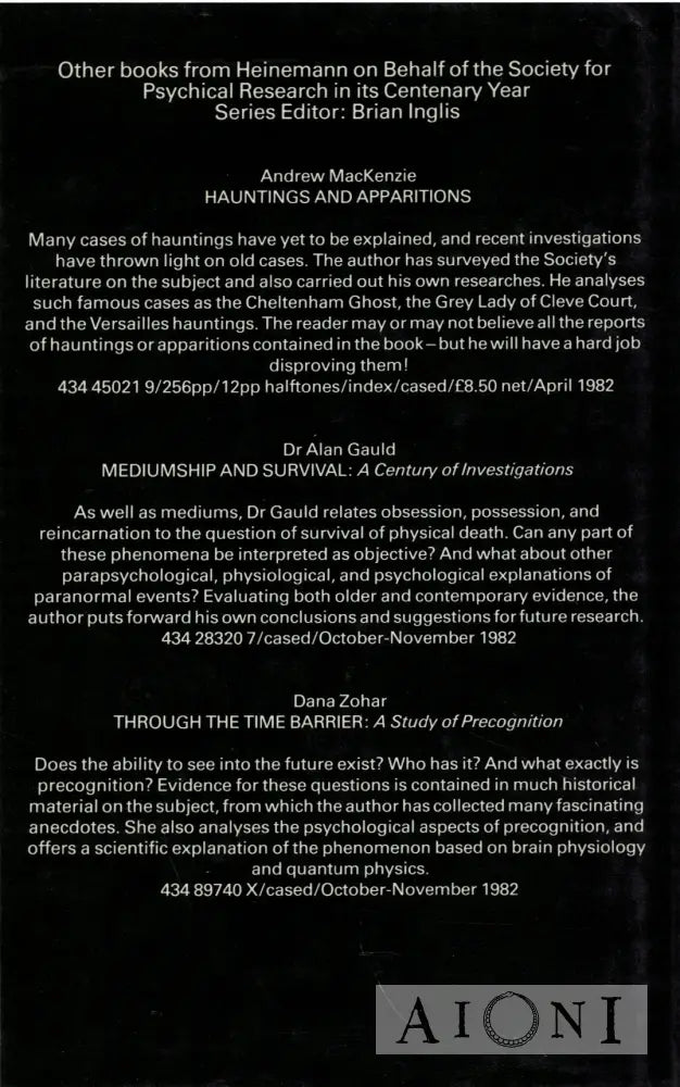 Beyond the Body: An Investigation of out-of-the-Body Experiences Kirjat