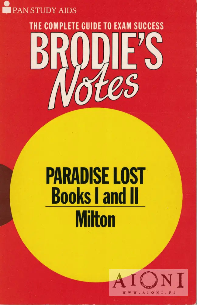 Ray Wilkinson: Brodie's Notes on John Milton's Paradise Lost – AIONI ...