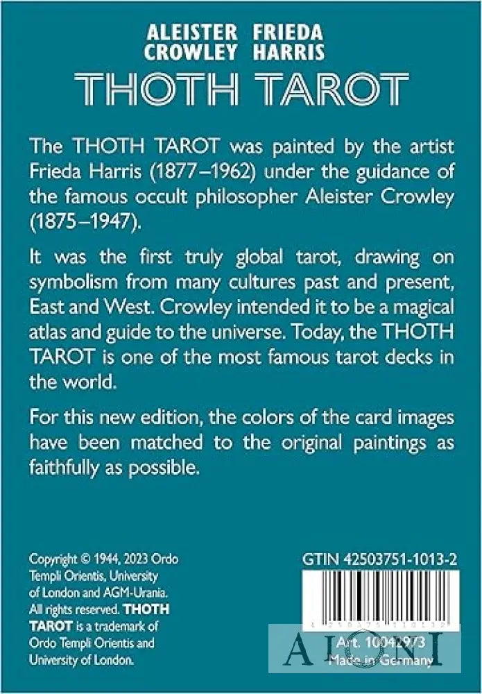 Crowley Thoth Tarot Standard GB New Edition Tarot