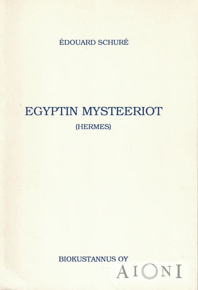 Egyptin mysteeriot Kirjat