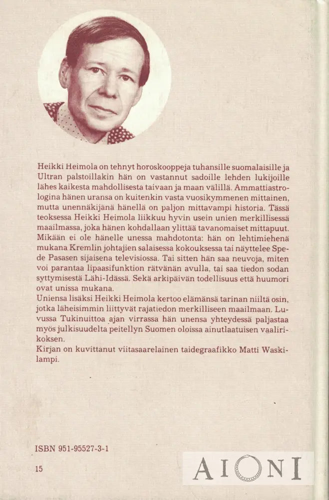 Elämää unessa ja ajassa Kirjat