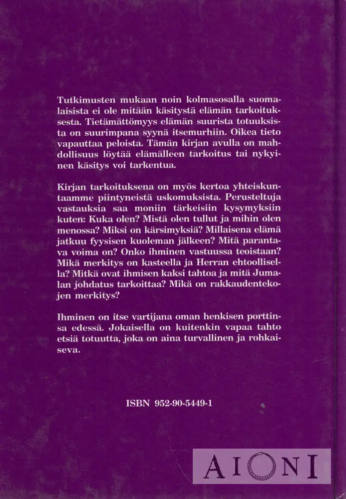 Elämän tarkoitus Kirjat