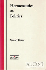 Hermeneutics as Politics - Kirjat