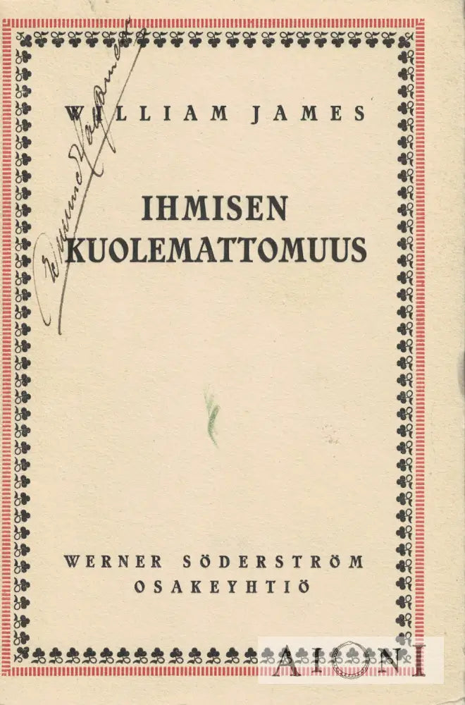 Ihmisen kuolemattomuus Kirjat