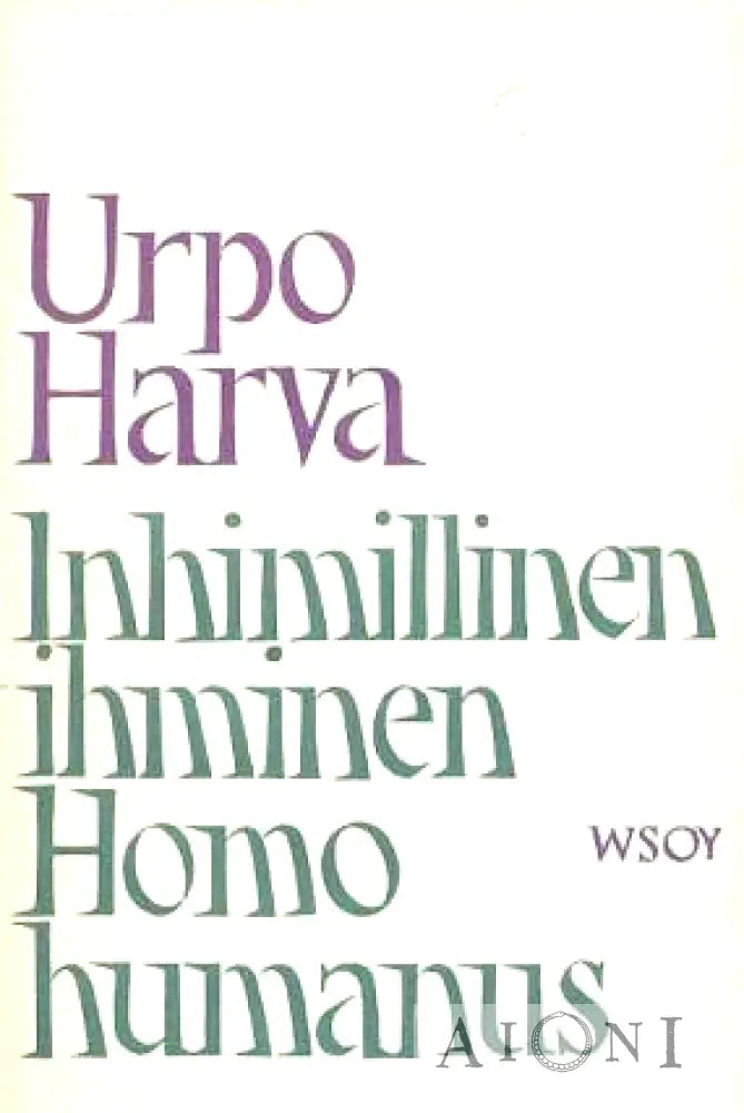 Inhimillinen Ihminen Kirjat