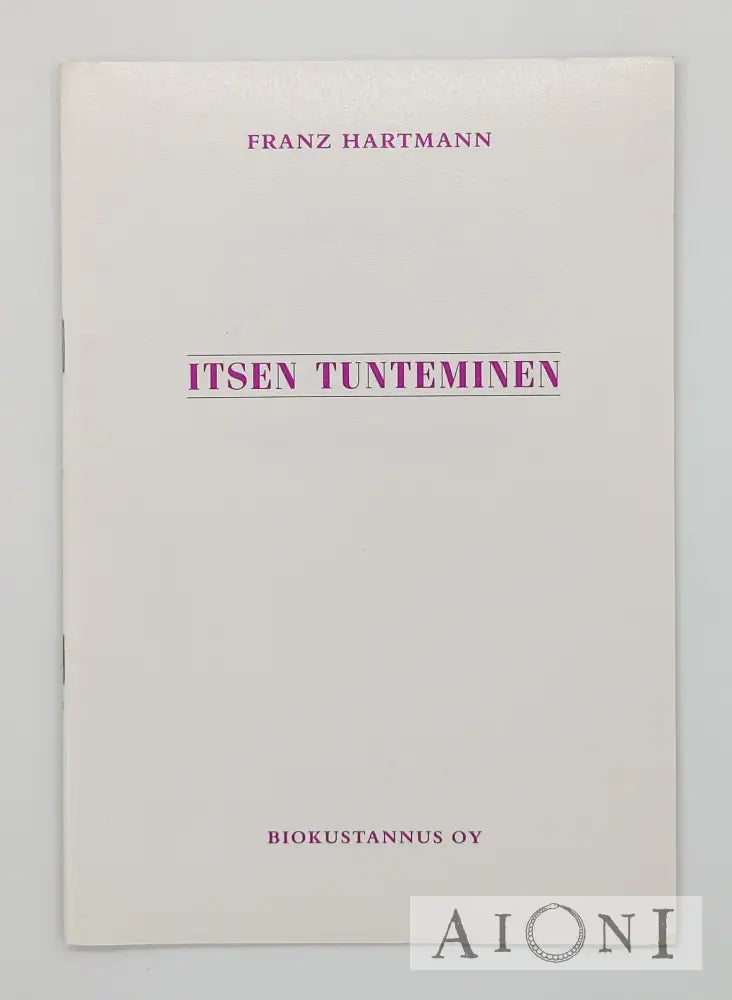 Itsen Tunteminen Kirjat