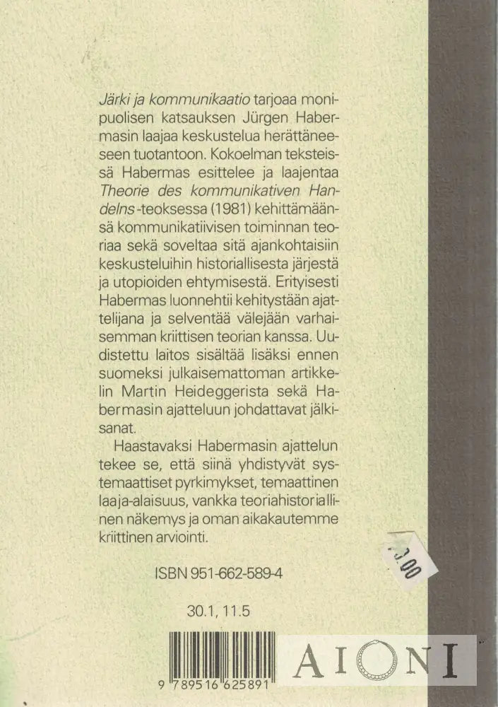 Järki ja kommunikaatio Kirjat