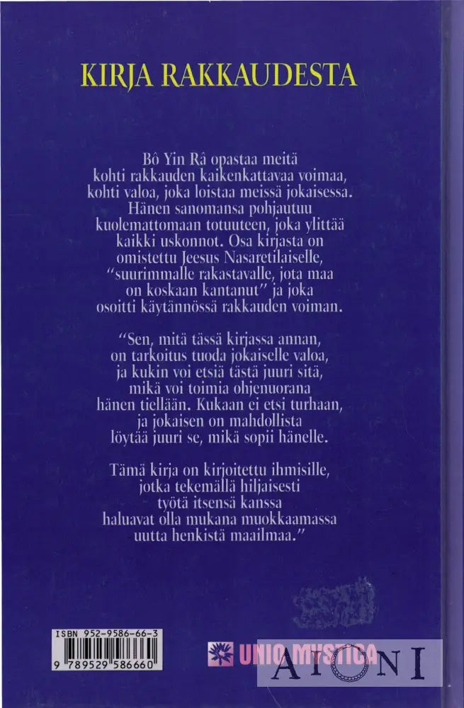 Kirja rakkaudesta Kirjat