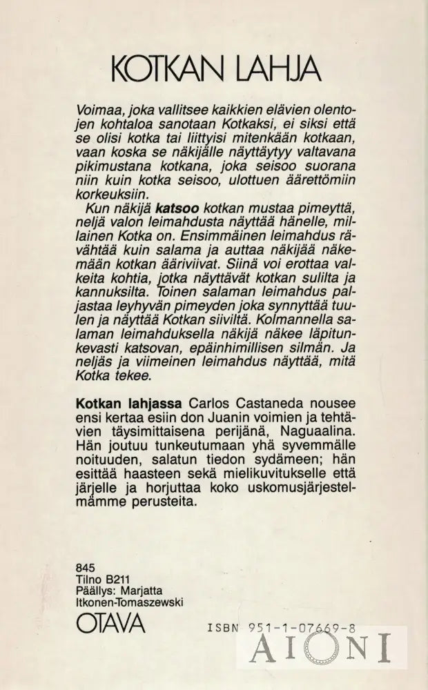 Kotkan lahja Kirjat