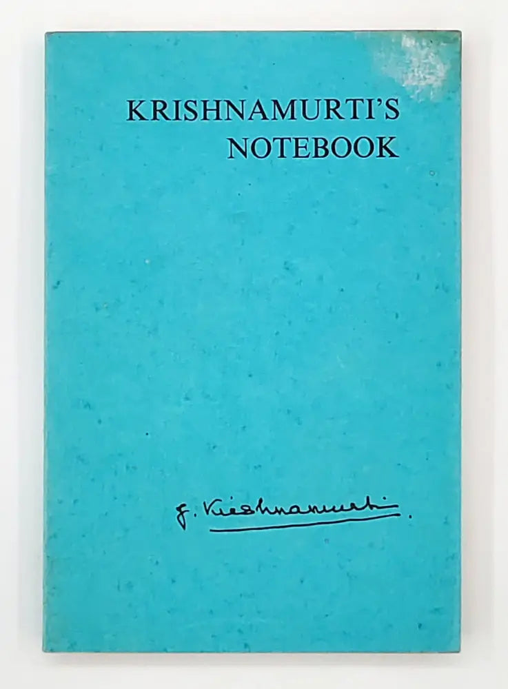 Krishnamurti’s Notebook Kirjat