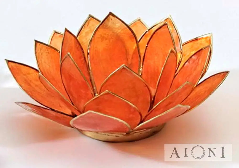 Lootuslyhty Oranssi Kynttilänjalat