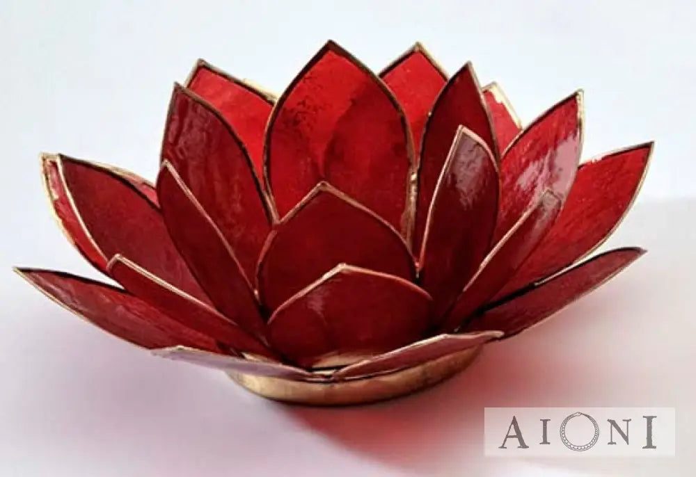 Lootuslyhty Punainen Kynttilänjalat