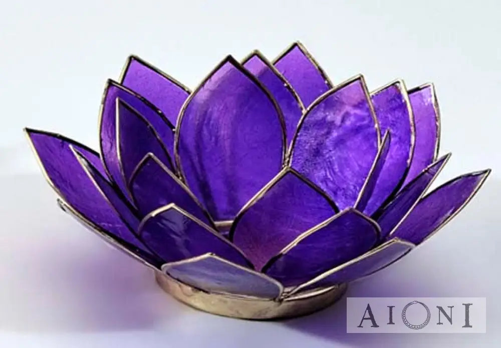 Lootuslyhty Violetti Kynttilänjalat