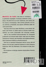 Markiisi de Saden filosofia Kirjat