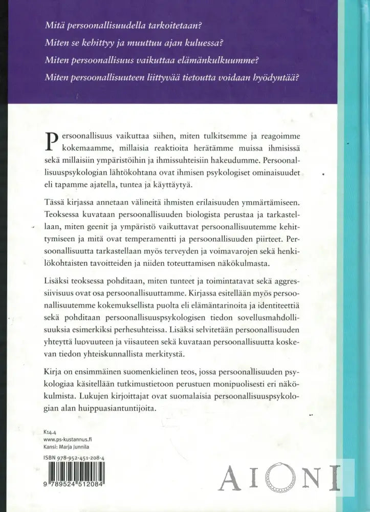 Meitä on moneksi – Persoonallisuuden psykologiset perusteet Kirjat