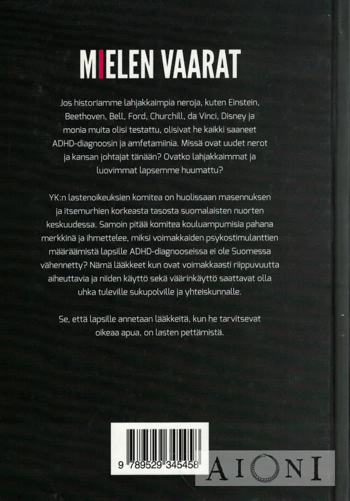 Mielen vaarat Kirjat