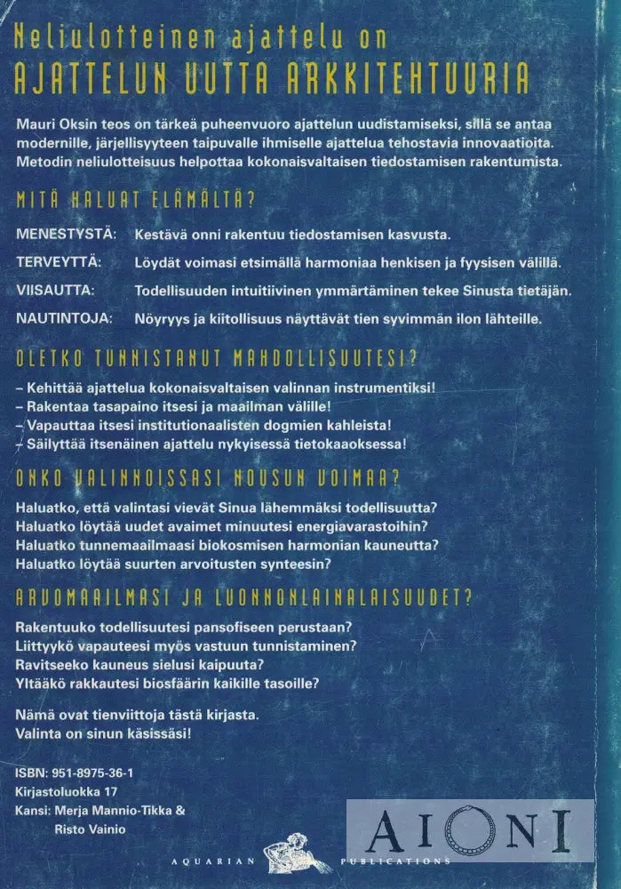 Neliulotteinen ajattelu Kirjat