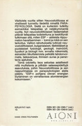 Parapsykologiaa Neuvostoliitossa - Kirjat