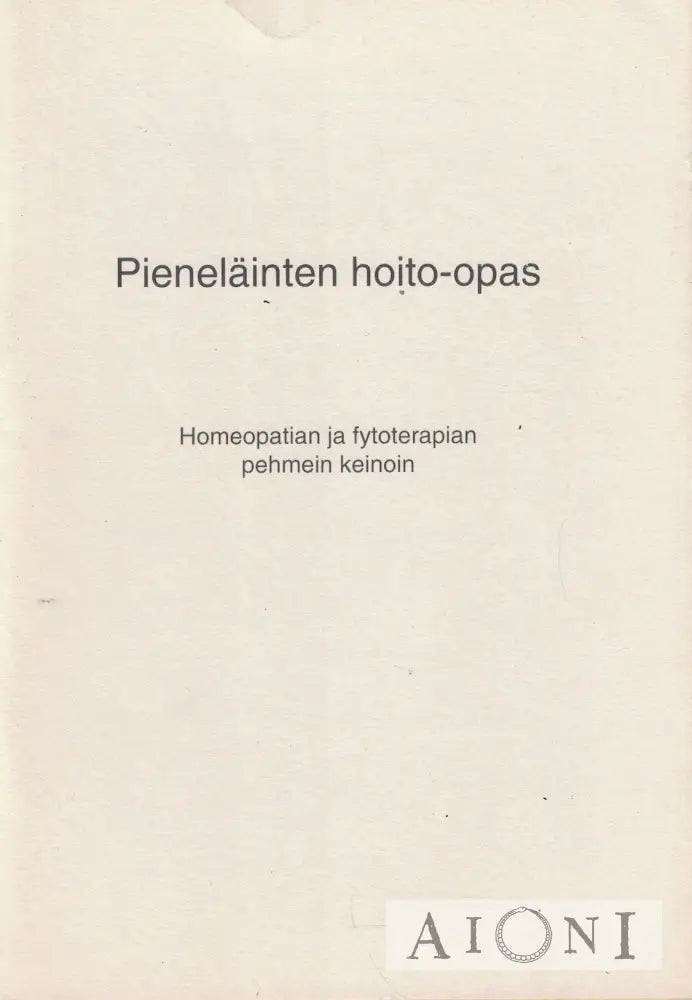 Pieneläinten hoito opas Kirjat