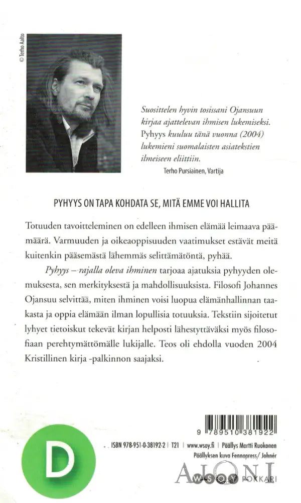 Pyhyys – Rajalla oleva ihminen Kirjat