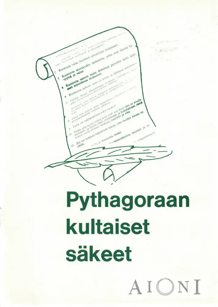 Pythagoraan Kultaiset Säkeet Kirjat