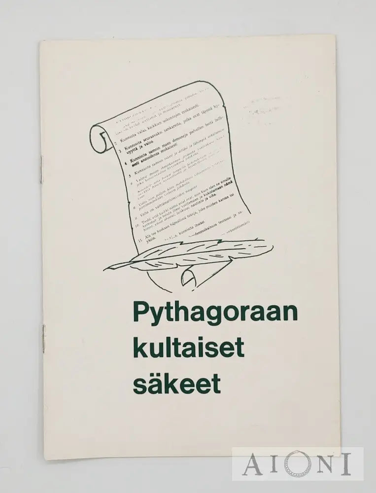 Pythagoraan Kultaiset Säkeet Kirjat