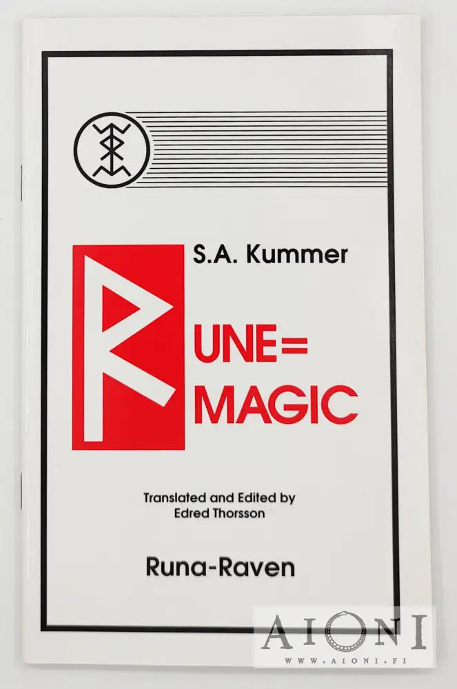 Siegfried Adolf Kummer: Rune-Magic – AIONI kirjakauppa & antikvariaatti