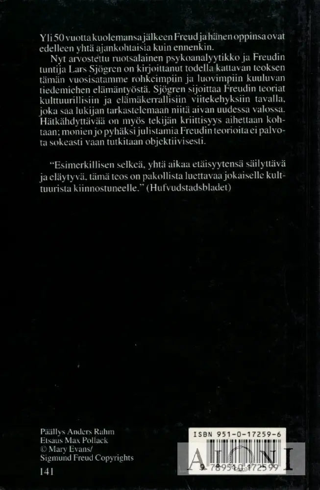 Sigmund Freud – Elämä ja teokset Kirjat