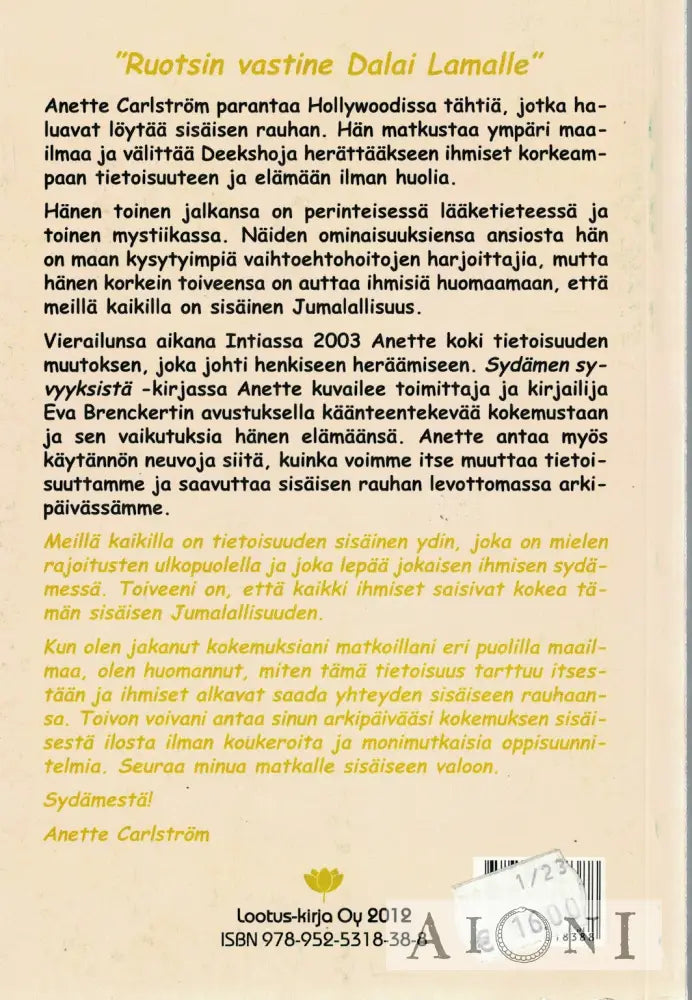 Sydämen syvyyksistä Kirjat