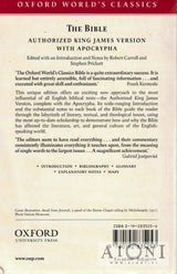 The Bible – Authorized King James Version with Apocrypha Kirjat