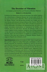 The Doctrine of Vibration – An Analysis of the Doctrines and Practices of Kashmir Shaivism - Kirjat