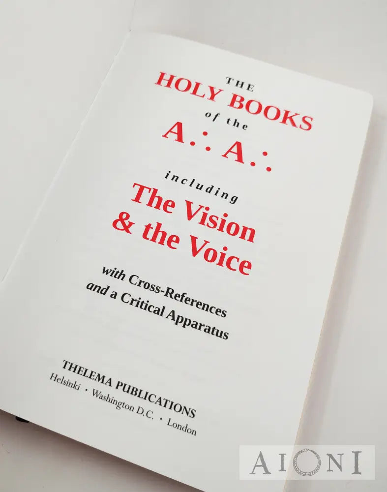The Holy Books Of The A∴A∴ Kirjat