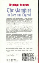 The Vampire in Lore and Legend Kirjat