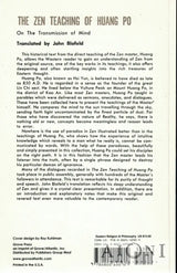 The Zen Teaching of Huang Po - Kirjat