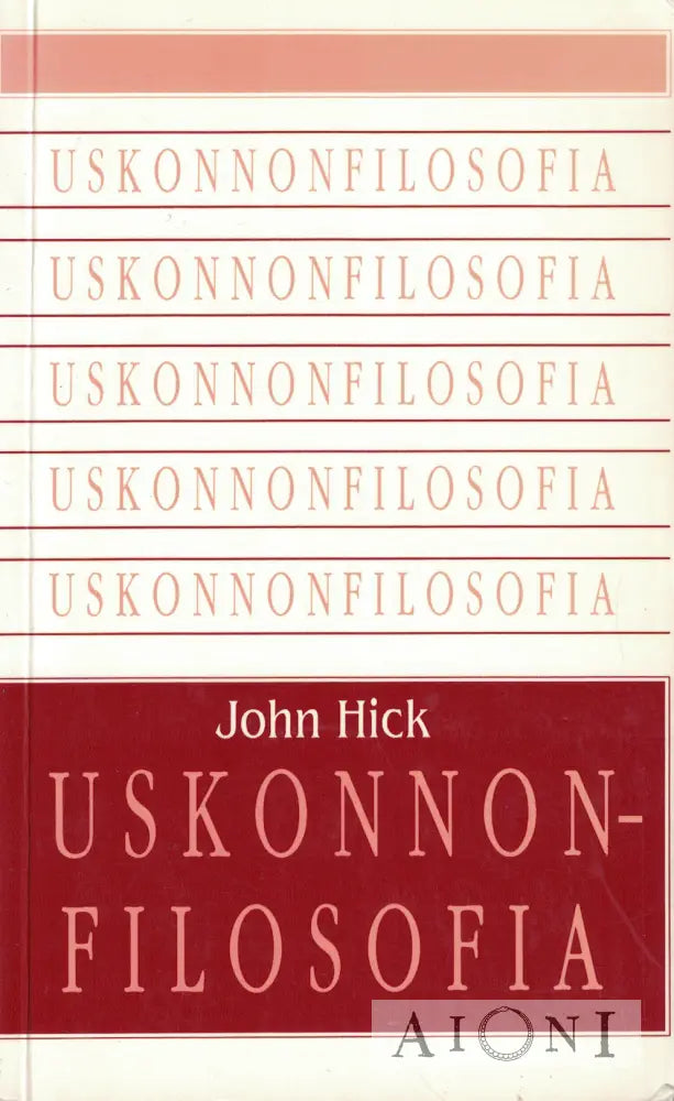 Uskonnonfilosofia Kirjat