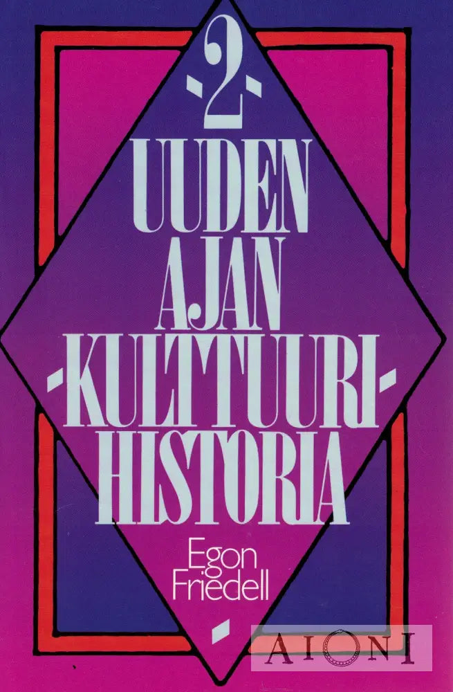 Uuden ajan kulttuurihistoria 2 Kirjat