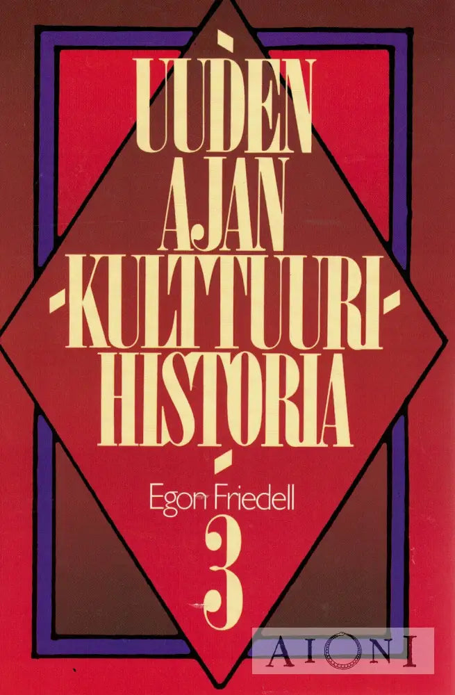Uuden ajan kulttuurihistoria 3 Kirjat