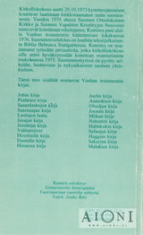 Vanha testamentti II – Raamatunkäännöskomitean ehdotus - Kirjat