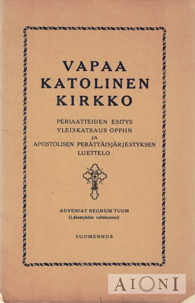 Vapaa Katolinen Kirkko Kirjat