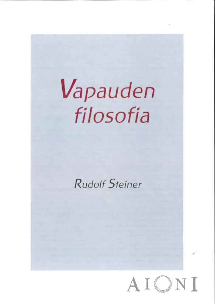 Vapauden filosofia Kirjat