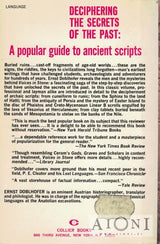 Voices in Stone – The Decipherment of Ancient Scripts and Writings - Kirjat