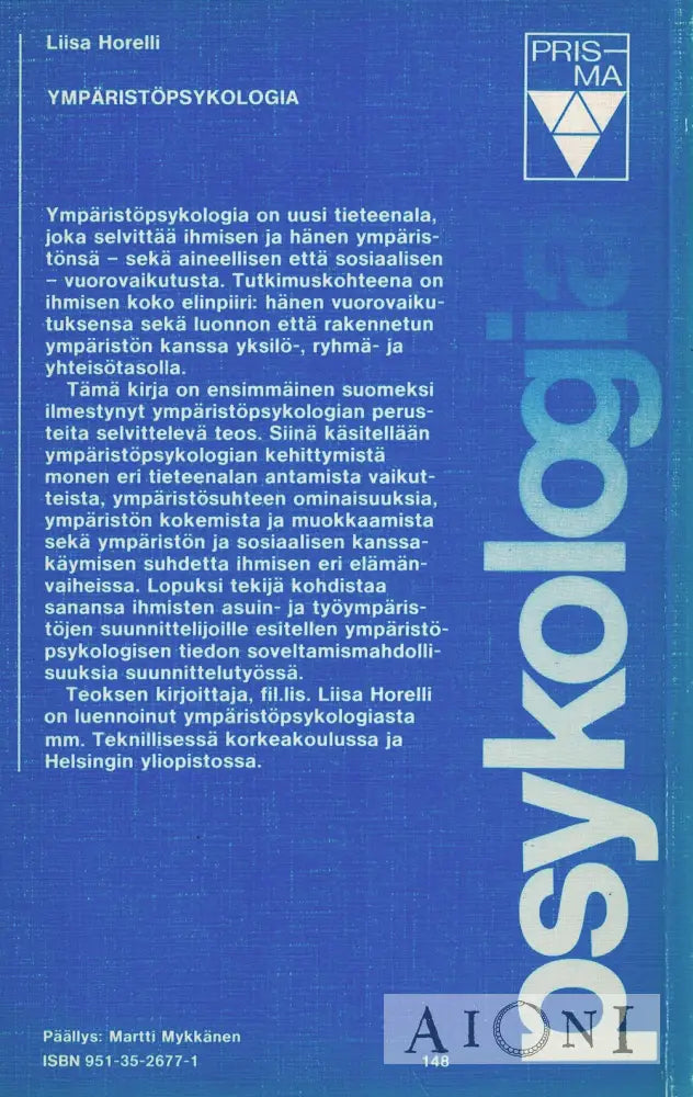 Ympäristöpsykologia Kirjat